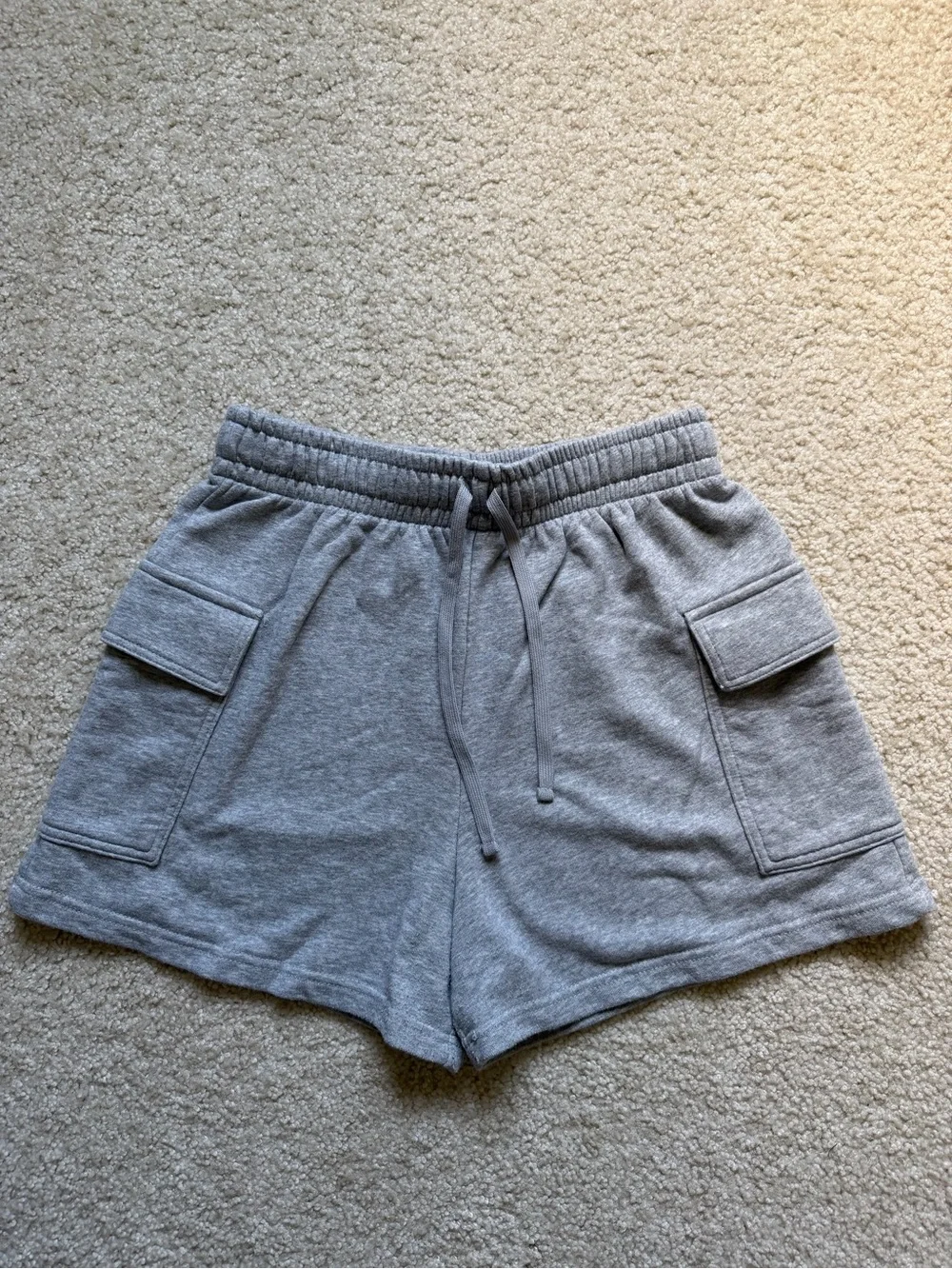 wild fable Light Gray Terry Cargo Lounge Shorts 🩶